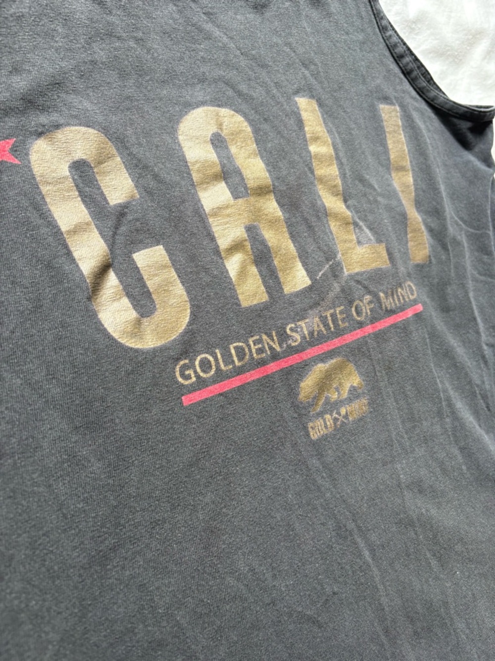 CALI Golden State of Mind Black Graphic Tank Top - Picture 3 of 6